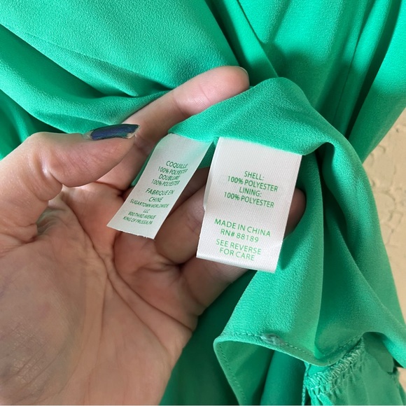 Lily Pulitzer Alisa Wrap Ruffle Mini Dress in Botanical Green - Picture 16 of 16